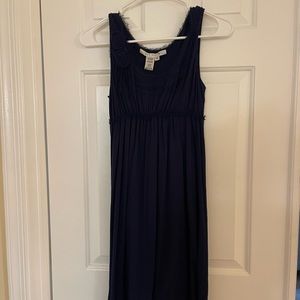 Max studio navy strapless dress